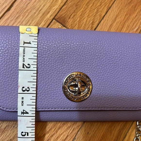 NWT ❤️Marc Jacobs The Wallet on Chain Bag with turn lock - Picture 12 of 17